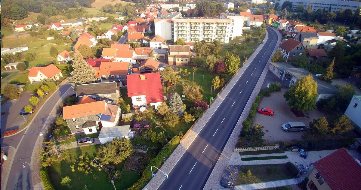 Luftaufnahme von Seebach Neue Straße und Hauptstraße