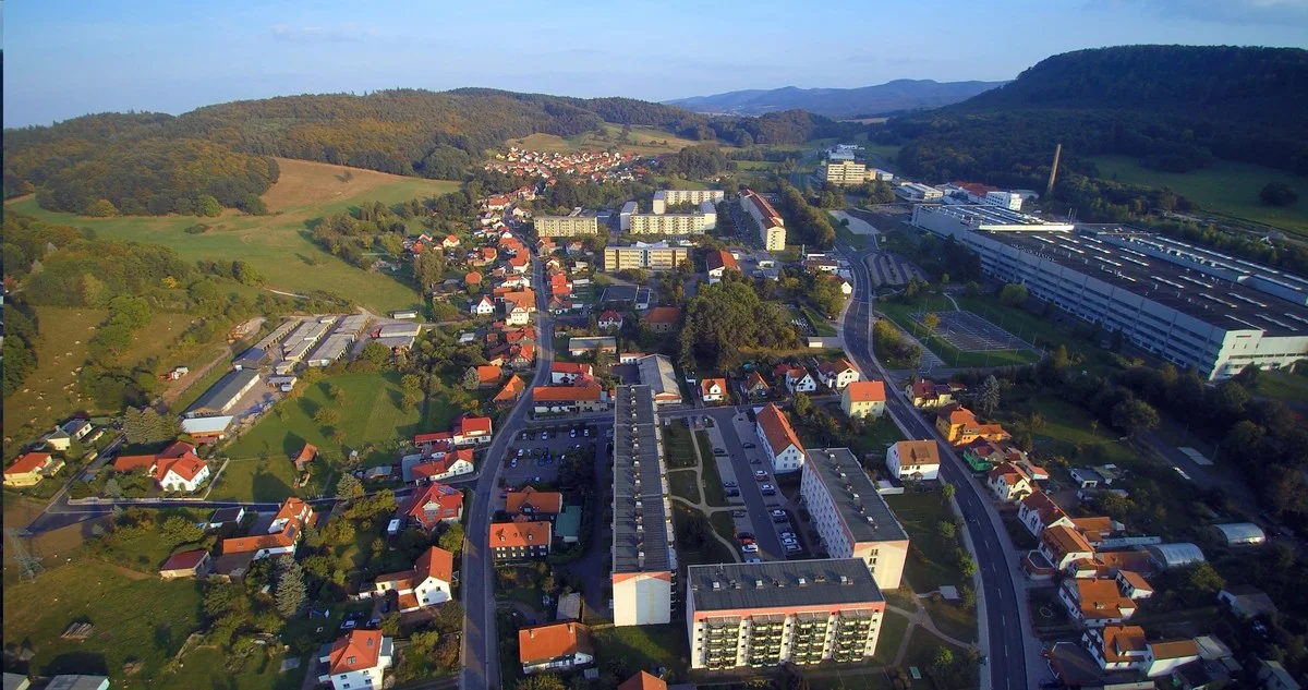 Luftaufnahme von Seebach Mitte